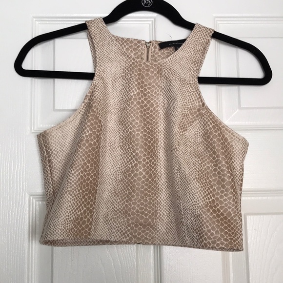 Snakeskin Print Crop Top - Picture 1 of 6